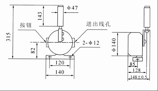 跑偏開關尺寸圖